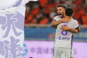 全场比赛结束，天津津门虎在客场1-2负于山东泰山